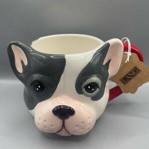 Lang Hand Painted 3D Boston Terrier French Bulldog Dog Mug NEW